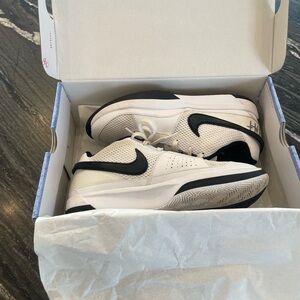 White and Black Athletic Sneakers